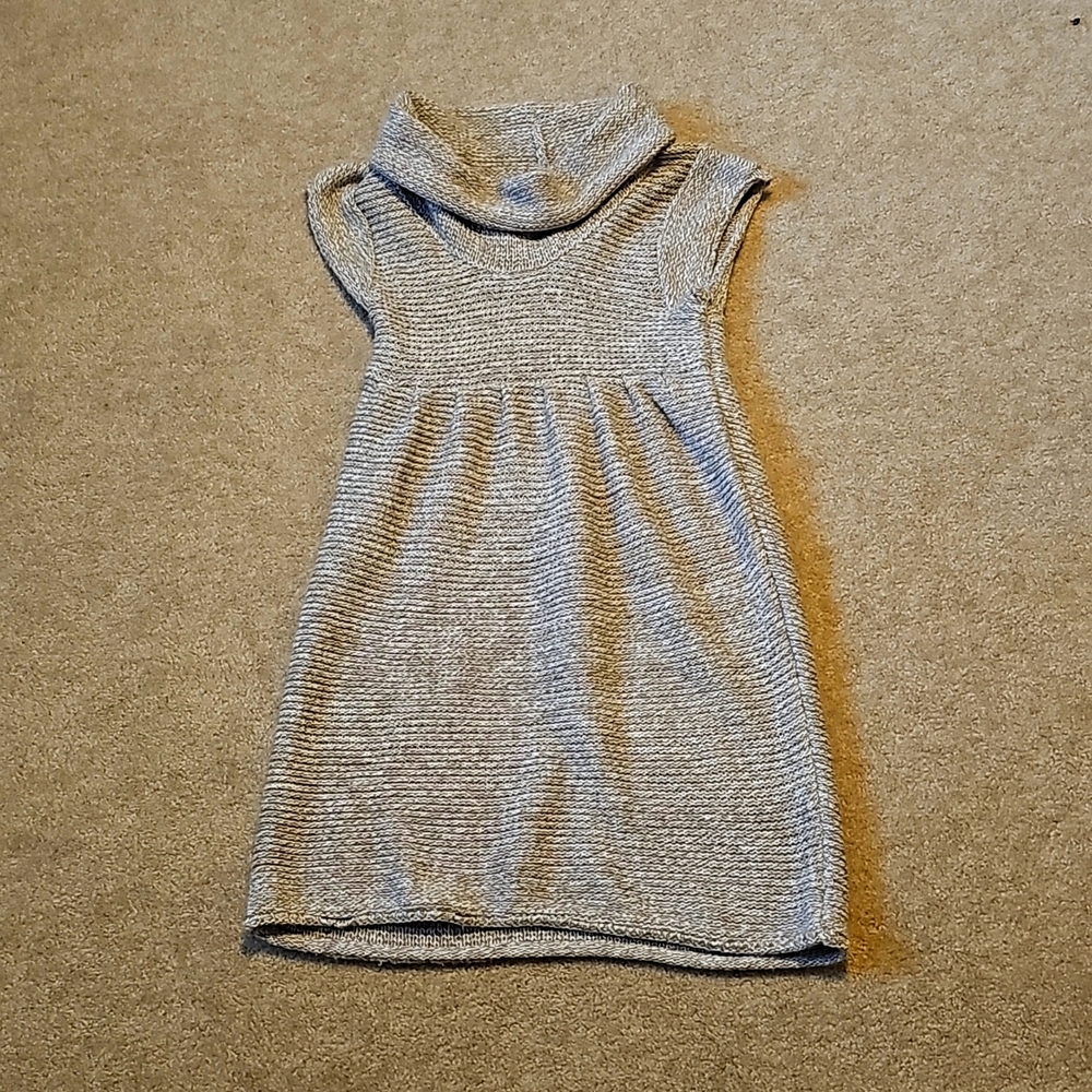 Sweater Dress, Sleeveless; Turtle Neck